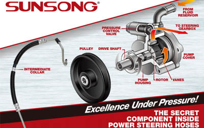 PM376 Sunsong Power Steering Sheet Silencer